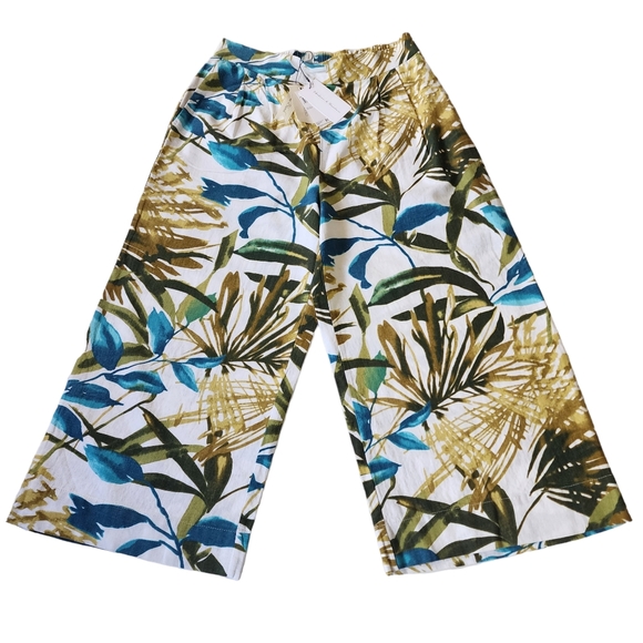 Chelsea & Theodore Pants - Chelsea & Theodore Tropical Wide Leg Pants Sz 6 NWT